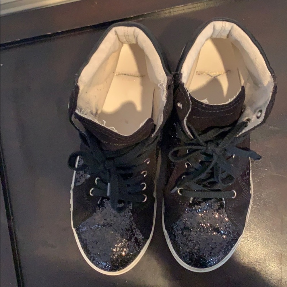 SAINT LAURENT Glitter 'bad Lieutenant' Hi-tops - Picture 6 of 9